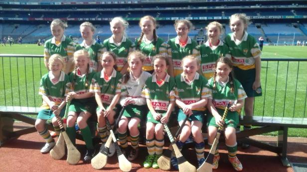 Bride Rovers U12 Camogie Team who played in  Croke Park. 