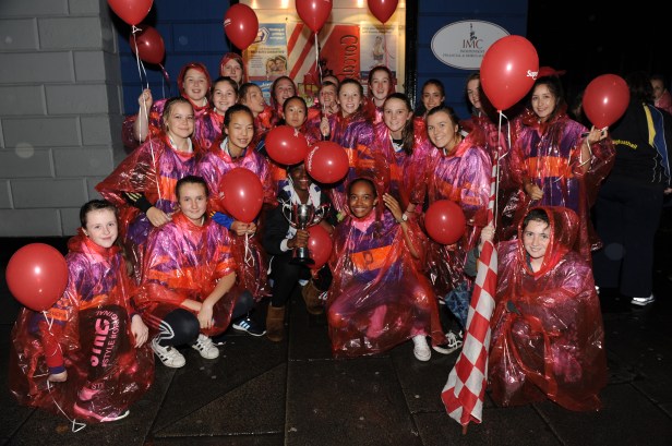 Carrigtwohill U 16 County Champions who were introduced to the Crowd at the Cork Homecoming on Monday night 